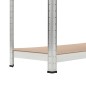 vidaXL Scaffali Resistenti 5 Strati 2 pz Argento Acciaio e Multistrato vidaXL Scaffali Resistenti 5 Strati 2 pz Argento Acciaio e Multistrato