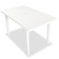 vidaXL Set da Pranzo da Giardino 7 pz in Plastica Bianco vidaXL Set da Pranzo da Giardino 7 pz in Plastica Bianco