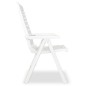 vidaXL Set da Pranzo da Giardino 7 pz in Plastica Bianco vidaXL Set da Pranzo da Giardino 7 pz in Plastica Bianco