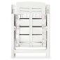 vidaXL Set da Pranzo da Giardino 7 pz in Plastica Bianco vidaXL Set da Pranzo da Giardino 7 pz in Plastica Bianco
