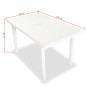 vidaXL Set da Pranzo da Giardino 7 pz in Plastica Bianco vidaXL Set da Pranzo da Giardino 7 pz in Plastica Bianco