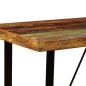 vidaXL Set da Bar 5 pz Legno Massello di Recupero Vera Pelle e Tessuto vidaXL Set da Bar 5 pz Legno Massello di Recupero Vera Pelle e Tessuto