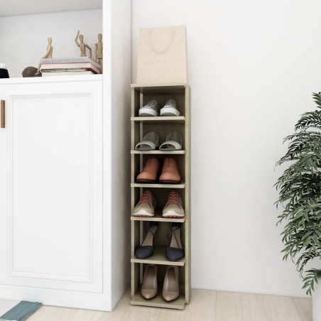 vidaXL Scarpiera Rovere Sonoma 27,5x27x102 cm in Legno Multistrato