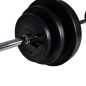 vidaXL Panca da Palestra con Bilanciere e Set di Manubri 30,5 kg vidaXL Panca da Palestra con Bilanciere e Set di Manubri 30,5 kg