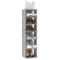 vidaXL Scarpiere 2 pz Grigio Cemento 27,5x27x102 cm vidaXL Scarpiere 2 pz Grigio Cemento 27,5x27x102 cm