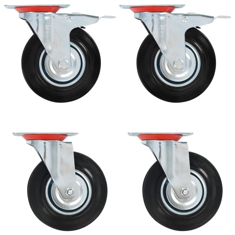 vidaXL Ruote Girevoli 8 pz 125 mm vidaXL Ruote Girevoli 8 pz 125 mm