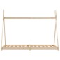 vidaXL Giroletto per Bambini in Legno Massello di Pino 70x140 cm