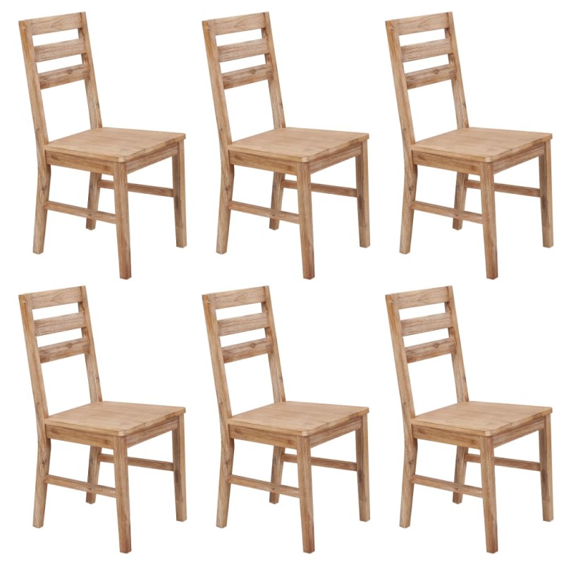 vidaXL Sedie da Pranzo 6 pz in Legno Massello di Acacia vidaXL Sedie da Pranzo 6 pz in Legno Massello di Acacia