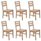 vidaXL Sedie da Pranzo 6 pz in Legno Massello di Acacia vidaXL Sedie da Pranzo 6 pz in Legno Massello di Acacia