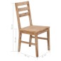 vidaXL Sedie da Pranzo 6 pz in Legno Massello di Acacia vidaXL Sedie da Pranzo 6 pz in Legno Massello di Acacia