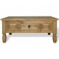 Tavolino da Caffé Legno Pino Messicano Corona Range 100x60x45cm Tavolino da Caffé Legno Pino Messicano Corona Range 100x60x45cm