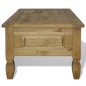 Tavolino da Caffé Legno Pino Messicano Corona Range 100x60x45cm Tavolino da Caffé Legno Pino Messicano Corona Range 100x60x45cm
