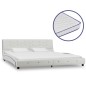 vidaXL Letto con Materasso Memory Foam Bianco in Similpelle 180x200 cm vidaXL Letto con Materasso Memory Foam Bianco in Similpelle 180x200 cm