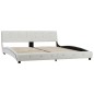 vidaXL Letto con Materasso Memory Foam Bianco in Similpelle 180x200 cm vidaXL Letto con Materasso Memory Foam Bianco in Similpelle 180x200 cm