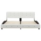vidaXL Letto con Materasso Memory Foam Bianco in Similpelle 180x200 cm vidaXL Letto con Materasso Memory Foam Bianco in Similpelle 180x200 cm