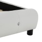 vidaXL Letto con Materasso Memory Foam Bianco in Similpelle 180x200 cm vidaXL Letto con Materasso Memory Foam Bianco in Similpelle 180x200 cm