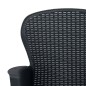vidaXL Set Pranzo da Giardino 7 pz in Plastica Antracite Stile Rattan vidaXL Set Pranzo da Giardino 7 pz in Plastica Antracite Stile Rattan