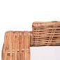 Divano da Giardino a 2 Posti in Rattan Naturale
