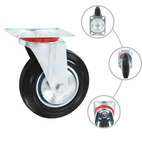 vidaXL Ruote Girevoli 12 pz 160 mm