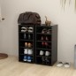 vidaXL Scarpiere 2 pz Nero Lucido 31,5x35x70 cm in Truciolato vidaXL Scarpiere 2 pz Nero Lucido 31,5x35x70 cm in Truciolato
