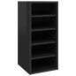 vidaXL Scarpiere 2 pz Nero Lucido 31,5x35x70 cm in Truciolato vidaXL Scarpiere 2 pz Nero Lucido 31,5x35x70 cm in Truciolato