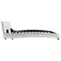 vidaXL Letto con Materasso Bianco in Similpelle 160x200 cm vidaXL Letto con Materasso Bianco in Similpelle 160x200 cm