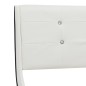 vidaXL Letto con Materasso Bianco in Similpelle 160x200 cm vidaXL Letto con Materasso Bianco in Similpelle 160x200 cm