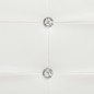 vidaXL Letto con Materasso Bianco in Similpelle 160x200 cm vidaXL Letto con Materasso Bianco in Similpelle 160x200 cm