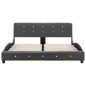vidaXL Letto con Materasso Memory Foam Grigio in Similpelle 140x200 cm vidaXL Letto con Materasso Memory Foam Grigio in Similpelle 140x200 cm