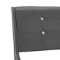 vidaXL Letto con Materasso Memory Foam Grigio in Similpelle 140x200 cm vidaXL Letto con Materasso Memory Foam Grigio in Similpelle 140x200 cm