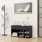 vidaXL Panca Portascarpe Grigio Lucido 80x30x45 cm in Truciolato vidaXL Panca Portascarpe Grigio Lucido 80x30x45 cm in Truciolato