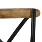 vidaXL Sedie a Croce 6 pz Nere in Legno Massello di Mango vidaXL Sedie a Croce 6 pz Nere in Legno Massello di Mango
