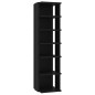 vidaXL Scarpiere 2 pz Nere 27,5x27x102 cm
