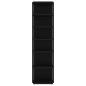 vidaXL Scarpiere 2 pz Nere 27,5x27x102 cm
