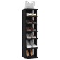 vidaXL Scarpiere 2 pz Nere 27,5x27x102 cm
