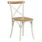 vidaXL Sedie a Croce 4 pz Bianche Legno Massello di Mango vidaXL Sedie a Croce 4 pz Bianche Legno Massello di Mango