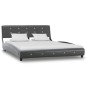 vidaXL Letto con Materasso Grigio in Similpelle 140x200 cm vidaXL Letto con Materasso Grigio in Similpelle 140x200 cm