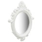 Specchio da Parete Stile Castello 56x76 cm Bianco Specchio da Parete Stile Castello 56x76 cm Bianco