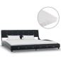 vidaXL Letto con Materasso Nero in Similpelle 180x200 cm vidaXL Letto con Materasso Nero in Similpelle 180x200 cm