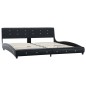 vidaXL Letto con Materasso Nero in Similpelle 180x200 cm vidaXL Letto con Materasso Nero in Similpelle 180x200 cm