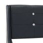 vidaXL Letto con Materasso Nero in Similpelle 180x200 cm vidaXL Letto con Materasso Nero in Similpelle 180x200 cm