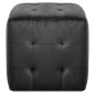 vidaXL Pouf 2 pz Nero 30x30x30 cm in Velluto vidaXL Pouf 2 pz Nero 30x30x30 cm in Velluto