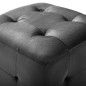 vidaXL Pouf 2 pz Nero 30x30x30 cm in Velluto vidaXL Pouf 2 pz Nero 30x30x30 cm in Velluto