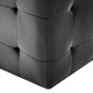 vidaXL Pouf 2 pz Nero 30x30x30 cm in Velluto vidaXL Pouf 2 pz Nero 30x30x30 cm in Velluto