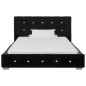 vidaXL Letto con Materasso Memory Foam Nero Velluto 90x200 cm