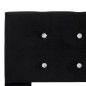 vidaXL Letto con Materasso Memory Foam Nero Velluto 90x200 cm