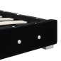 vidaXL Letto con Materasso Memory Foam Nero Velluto 90x200 cm