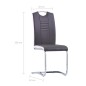 vidaXL Set Sala da Pranzo 11 pz in Similpelle Grigio vidaXL Set Sala da Pranzo 11 pz in Similpelle Grigio