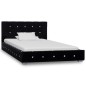vidaXL Letto con Materasso Nero in Velluto 90x200 cm vidaXL Letto con Materasso Nero in Velluto 90x200 cm