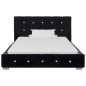 vidaXL Letto con Materasso Nero in Velluto 90x200 cm vidaXL Letto con Materasso Nero in Velluto 90x200 cm
